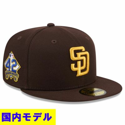 MLB パドレス キャップ 【国内モデル】2025 ジャッキー・ロビンソンデー 59FIFTY Fitted Hat ニューエラ/New Era ブラウン【nejp】