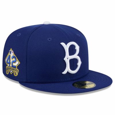MLB ブルックリン・ドジャース キャップ 2025 ジャッキー・ロビンソンデー 59FIFTY Fitted Hat ニューエラ/New Era ブラック