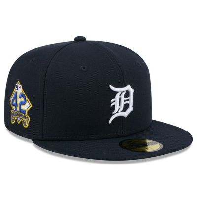 MLB タイガース キャップ 2025 ジャッキー・ロビンソンデー 59FIFTY Fitted Hat ニューエラ/New Era ネイビー
