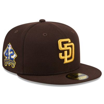 MLB パドレス キャップ 2025 ジャッキー・ロビンソンデー 59FIFTY Fitted Hat ニューエラ/New Era ブラウン