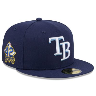 MLB タンパベイ・レイズ キャップ 2025 ジャッキー・ロビンソンデー 59FIFTY Fitted Hat ニューエラ/New Era ネイビー