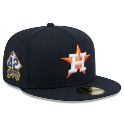 MLB アストロズ キャップ 2025 ジャッキー・ロビンソンデー 59FIFTY Fitted Hat ニューエラ/New Era ネイビー