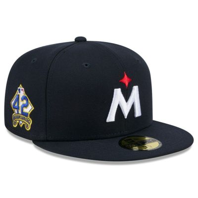 MLB ミネソタ・ツインズ キャップ 2025 ジャッキー・ロビンソンデー 59FIFTY Fitted Hat ニューエラ/New Era ネイビー