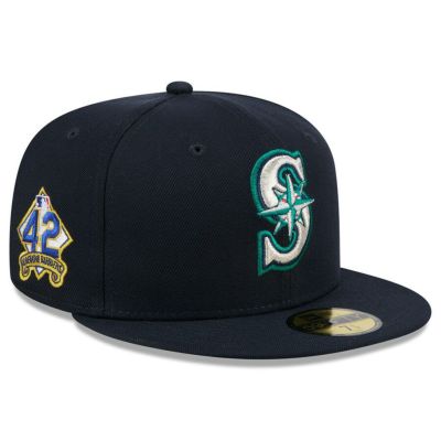 MLB マリナーズ キャップ 2025 ジャッキー・ロビンソンデー 59FIFTY Fitted Hat ニューエラ/New Era ネイビー