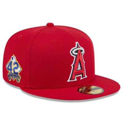 MLB エンゼルス キャップ 2025 ジャッキー・ロビンソンデー 59FIFTY Fitted Hat ニューエラ/New Era レッド