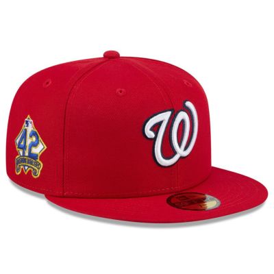 MLB ナショナルズ キャップ 2025 ジャッキー・ロビンソンデー 59FIFTY Fitted Hat ニューエラ/New Era レッド
