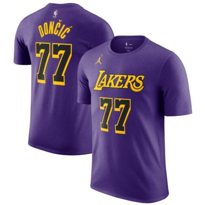 NBA ルカ・ドンチッチ レイカーズ Tシャツ ステートメントエディション ネーム＆ナンバー T-Shirt ナイキ/Nike パープル