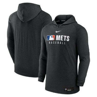 MLB メッツ パーカー 【海外モデル】オーセンティックコレクション Tri-Bland プルオーバー ナイキ/Nike ヘザーブラック