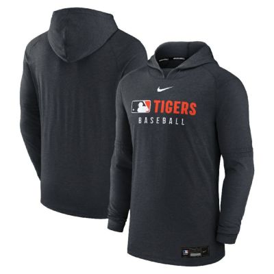 MLB タイガース パーカー 【海外モデル】オーセンティックコレクション Tri-Bland プルオーバー ナイキ/Nike ヘザーブラック