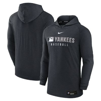MLB ヤンキース パーカー 【海外モデル】オーセンティックコレクション Tri-Bland プルオーバー ナイキ/Nike ヘザーブラック