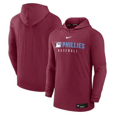 MLB フィリーズ パーカー 【海外モデル】オーセンティックコレクション Tri-Bland プルオーバー ナイキ/Nike バーガンディ