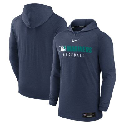 MLB マリナーズ パーカー 【海外モデル】オーセンティックコレクション Tri-Bland プルオーバー ナイキ/Nike ヘザーネイビー