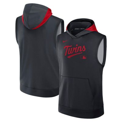 MLB ミネソタ・ツインズ パーカー 【海外モデル】オーセンティックコレクション ノースリーブ プルオーバー ナイキ/Nike ネイビー