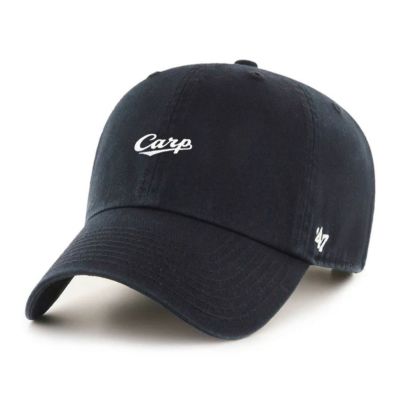 広島カープ グッズ キャップ ミニロゴ Script Baserunner Clean Up Cap 47Brand ブラック