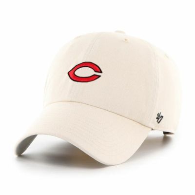 広島カープ グッズ キャップ ミニロゴ Clean Up Cap 47Brand Natural/Red