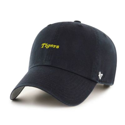 阪神タイガース グッズ キャップ ミニロゴ Script Baserunner Clean Up Cap 47Brand ブラック イエロー