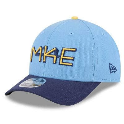 MLB ブリュワーズ キャップ 【海外モデル】シティーコネクト 9FORTY Adj Hat M-CROWN ニューエラ/New Era パウダーブルー