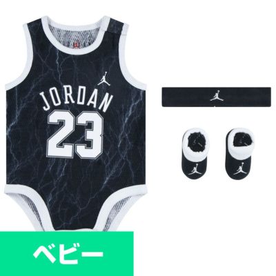 Jordan Tシャツ ベビー 3ピース インファントボックス : Name Number ジョーダンブランド ナイキ/Nike ブラック