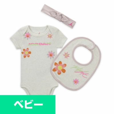 Jordan Tシャツ ベビー 3ピース インファントボックス : Floral Flight ジョーダンブランド ナイキ/Nike ホワイト