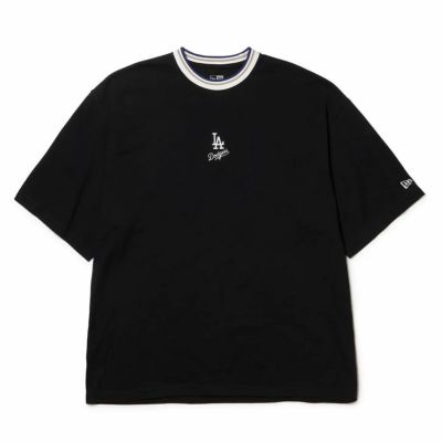 MLB ドジャース Tシャツ ミニロゴ Cotton T-Shirt ニューエラ/New Era ブラック