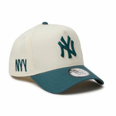 MLB ヤンキース キャップ Golf 2-Tone 9FORTY A-Frame  ニューエラ/New Era クリーム グリーン【nejp】