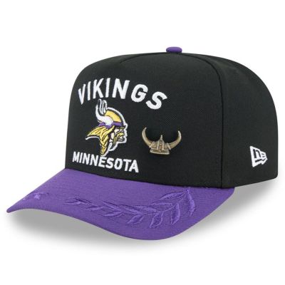 NFL バイキングス キャップ 2025 NFL ドラフト On Stage A-Frame 59FIFTY Fitted Hat ニューエラ/New Era ブラック/パープル