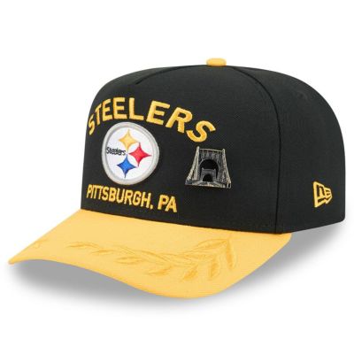 NFL スティーラーズ キャップ 2025 NFL ドラフト On Stage A-Frame 59FIFTY Fitted Hat ニューエラ/New Era ブラック/ゴールド
