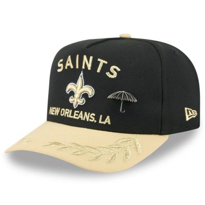 NFL セインツ キャップ 2025 NFL ドラフト On Stage A-Frame 59FIFTY Fitted Hat ニューエラ/New Era ブラック/ゴールド