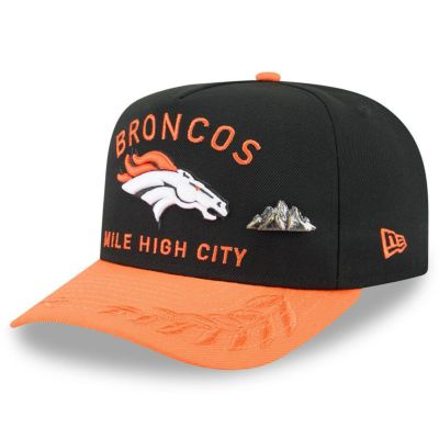 NFL ブロンコス キャップ 2025 NFL ドラフト On Stage A-Frame 59FIFTY Fitted Hat ニューエラ/New Era ブラック/オレンジ