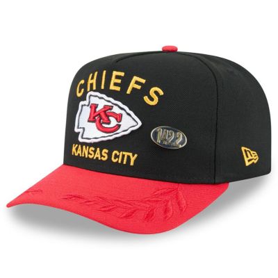 NFL チーフス キャップ 2025 NFL ドラフト On Stage A-Frame 59FIFTY Fitted Hat ニューエラ/New Era ブラック/レッド