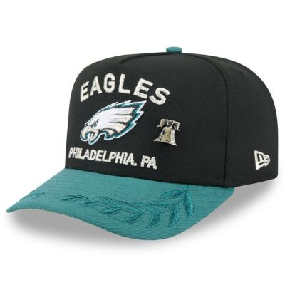 NFL イーグルス キャップ 2025 NFL ドラフト On Stage A-Frame 59FIFTY Fitted Hat ニューエラ/New Era ブラック/ミッドナイトグリーン