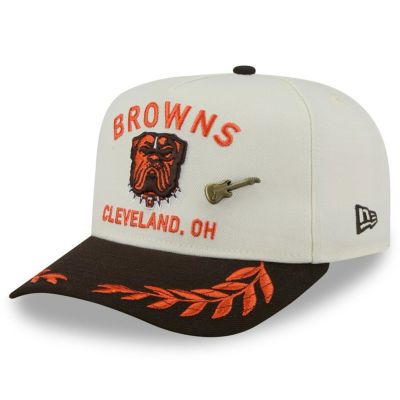 NFL ブラウンズ キャップ 2025 NFL ドラフト A-Frame 59FIFTY Fitted Hat ニューエラ/New Era クリーム/ブラウン