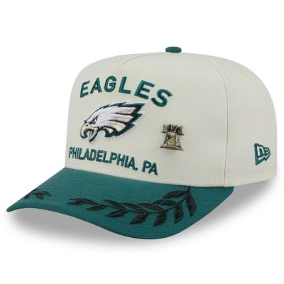 NFL イーグルス キャップ 2025 NFL ドラフト A-Frame 59FIFTY Fitted Hat ニューエラ/New Era クリーム/ミッドナイトグリーン