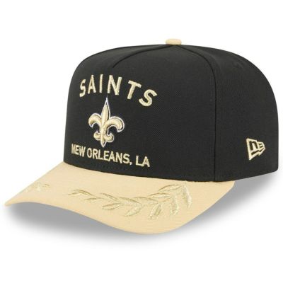 NFL セインツ キャップ 2025 NFL ドラフト A-Frame 9FIFTY Snapback Hat ニューエラ/New Era ブラック/ゴールド
