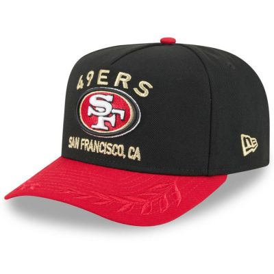 NFL 49ers キャップ 2025 NFL ドラフト A-Frame 9FIFTY Snapback Hat ニューエラ/New Era ブラック/スカーレット