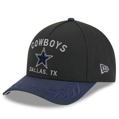 NFL カウボーイズ キャップ 2025 NFL ドラフト 9FORTY A-Frame M-Crown Adjustable Hat ニューエラ/New Era ブラック/ネイビー