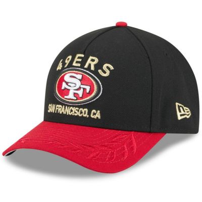 NFL 49ers キャップ 2025 NFL ドラフト 9FORTY A-Frame M-Crown Adjustable Hat ニューエラ/New Era ブラック/スカーレット