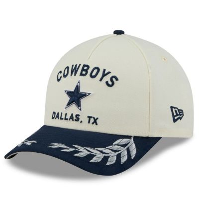 NFL カウボーイズ キャップ 2025 NFL ドラフト 39THIRTY Flex Hat ニューエラ/New Era クリーム/ネイビー