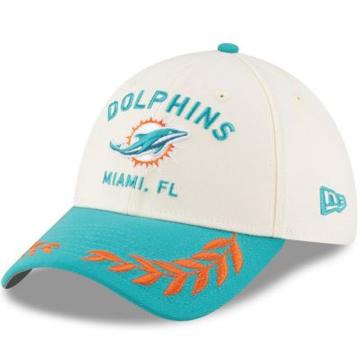 NFL ドルフィンズ キャップ 2025 NFL ドラフト 39THIRTY Flex Hat ニューエラ/New Era クリーム/アクア