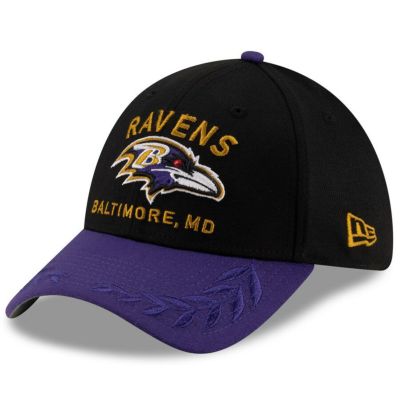 NFL レイブンズ キャップ 2025 NFL ドラフト 39THIRTY Flex Hat ニューエラ/New Era ブラック/パープル