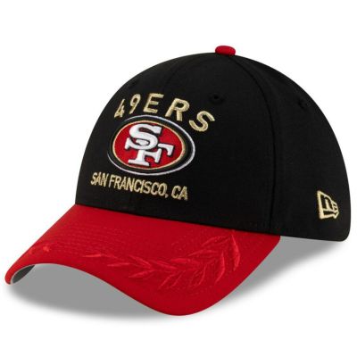 NFL 49ers キャップ 2025 NFL ドラフト 39THIRTY Flex Hat ニューエラ/New Era ブラック/スカーレット
