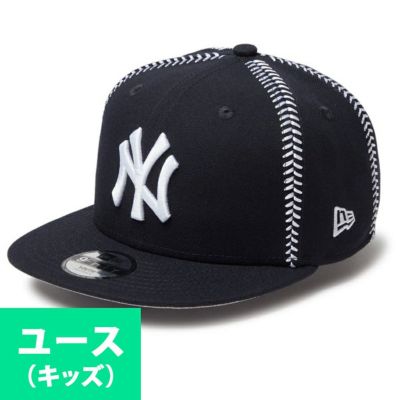 MLB ヤンキース キャップ ユース キッズ ボールスティッチ 9FIFTY スナップバック ニューエラ/New Era ネイビー【nejp】