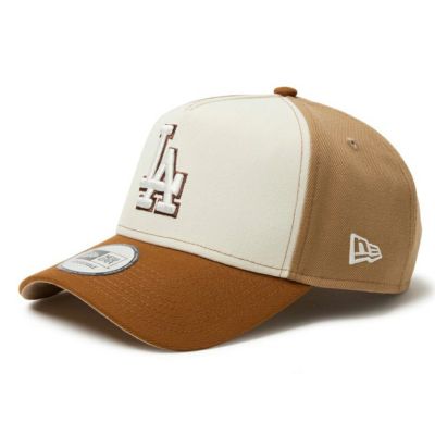 MLB ドジャース キャップ パンケーキ 9FORTY A-Frame Adj ニューエラ/New Era トーステッドピーナッツ ワインコルク カーキ【nejp】