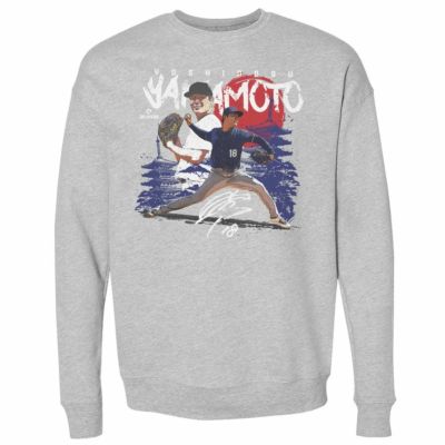 MLB 山本由伸 ドジャース スウェット 【New Model】Los Angeles D Rising Sun WHT WHT Sweat T-Shirt 500Level ブラック