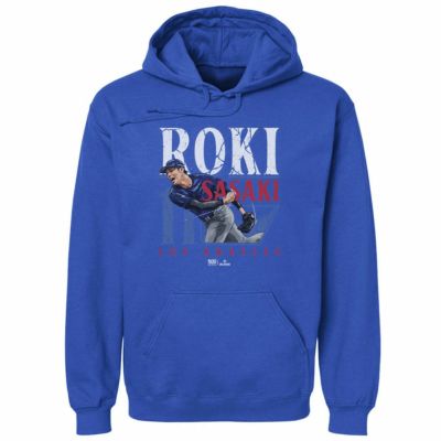 MLB 佐々木朗希 ドジャース パーカー 【New Model】Los Angeles D Player Name WHT Hoodie 500Level ロイヤル
