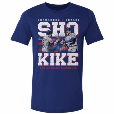 MLB 大谷翔平 キケ・ヘルナンデス ドジャース Tシャツ 【New Model】Los Angeles D Duo WHT T-Shirt 500Level ロイヤル