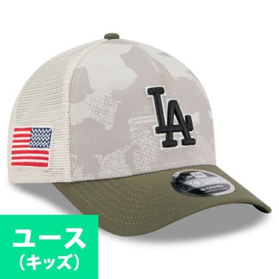 MLB ドジャース キャップ 【海外モデル】 ユースキッズ アームドフォーシズデー2025 9FORTY M-Crown ニューエラ/New Era ベージュ