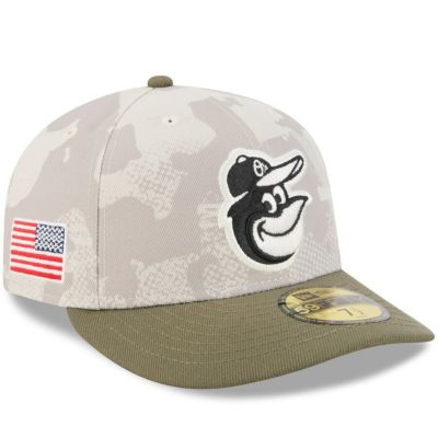 MLB オリオールズ キャップ 【海外モデル】 アームドフォーシズデー2025 On-Field 59FIFTY ニューエラ/New Era ベージュ オリーブ