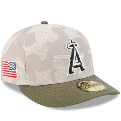 MLB エンゼルス キャップ 【海外モデル】 アームドフォーシズデー2025 On-Field 59FIFTY ニューエラ/New Era ベージュ オリーブ