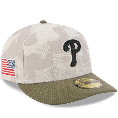 MLB フィリーズ キャップ 【海外モデル】 アームドフォーシズデー2025 On-Field 59FIFTY ニューエラ/New Era ベージュ オリーブ